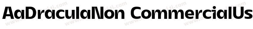 AaDraculaNon CommercialUse字体转换